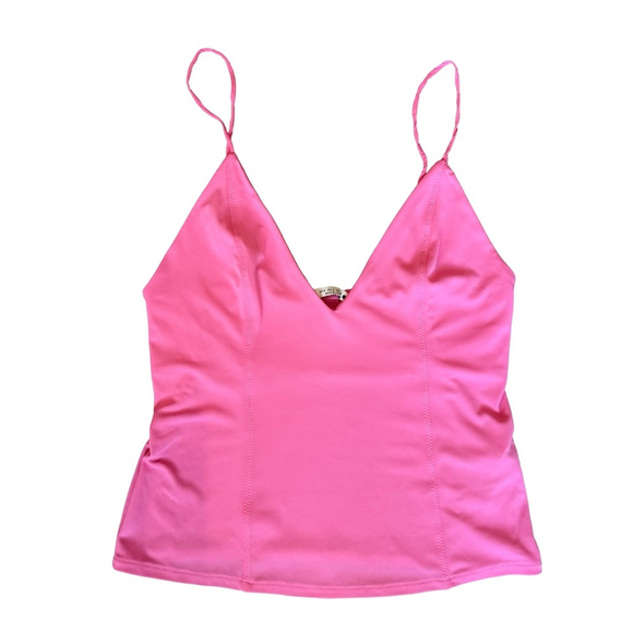 Zara Bright Pink Camisole Top Size S Summer Casual Date Night Party Streetwear - Picture 1 of 6